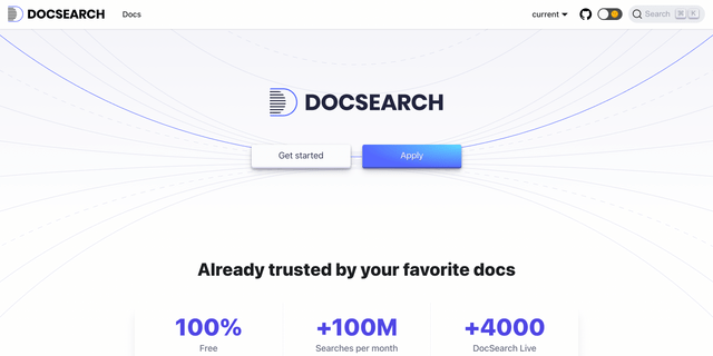 Algolia Docsearch